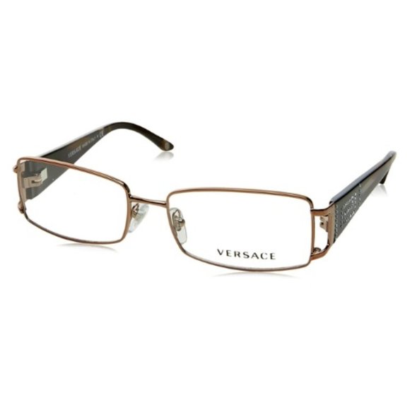 Authentic Versace Eyeglasses VE1163B 1013 Brown Full Rim Frames 52MM RX-ABLE